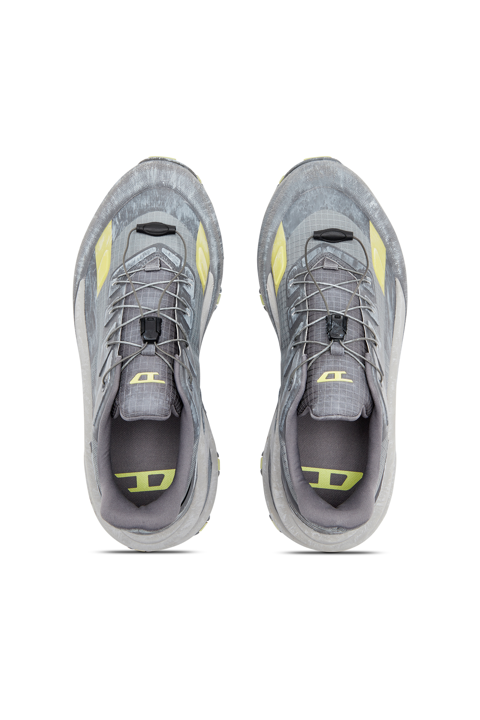 Diesel - D-CAGE RUNNER, Man's Cage sneaker in Grey/Yellow - 5