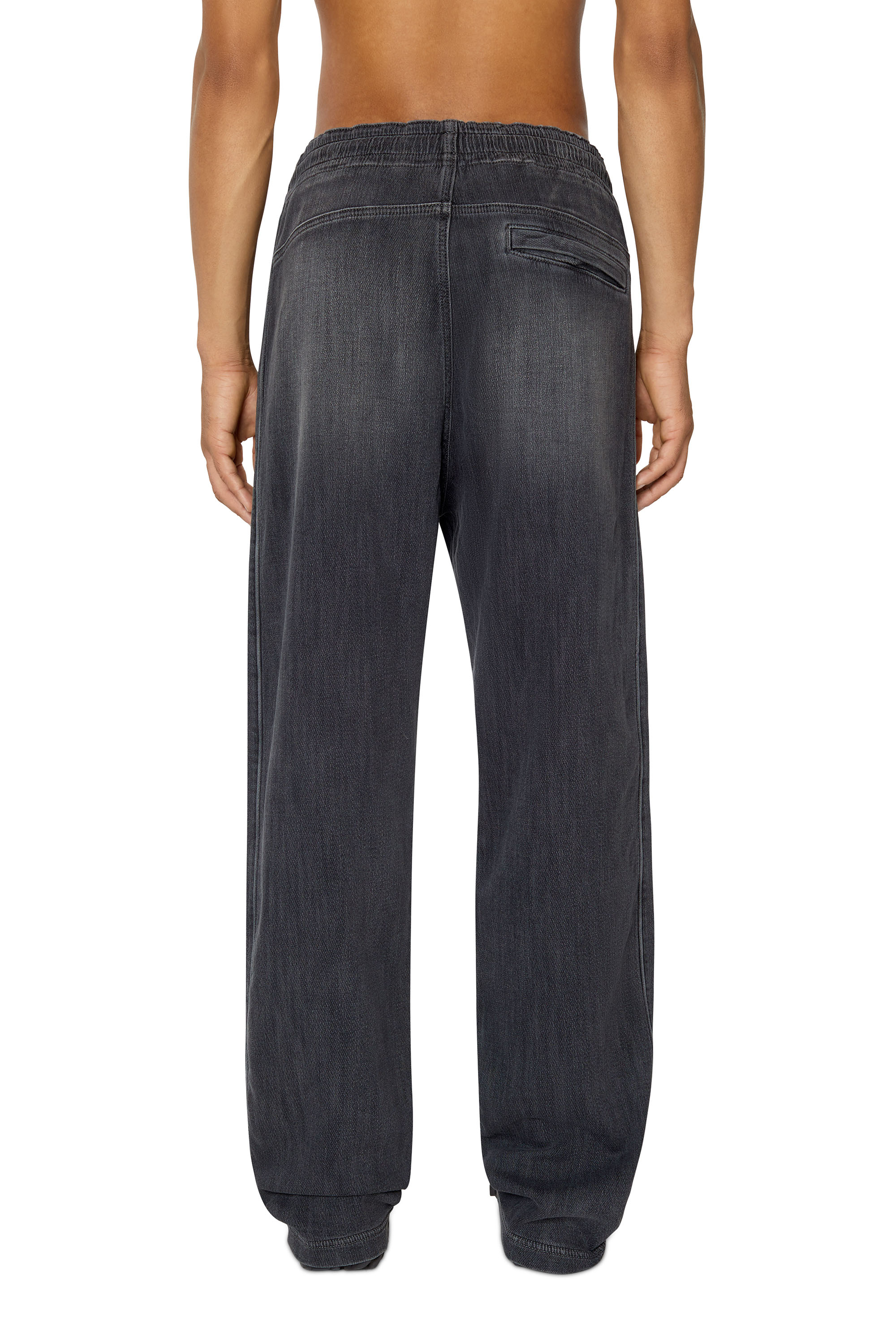 Diesel - Straight D-Martians Track Denim 09E30, Black/Dark grey - Image 2