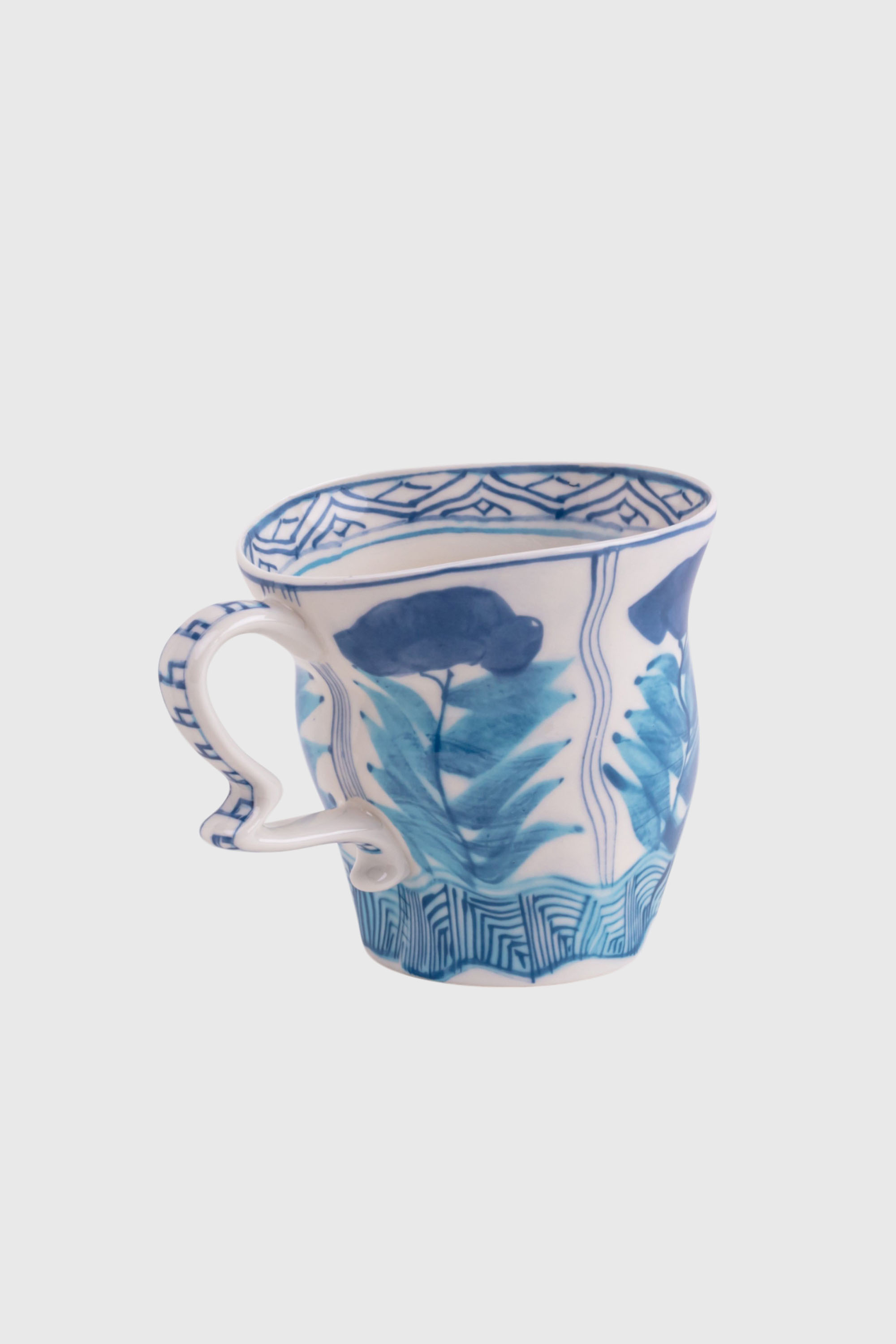 Diesel - 11257 PORCELAIN MUG "CLASSIC ON ACID" -, Unisex's Porcelain mug in White/Blue - 6