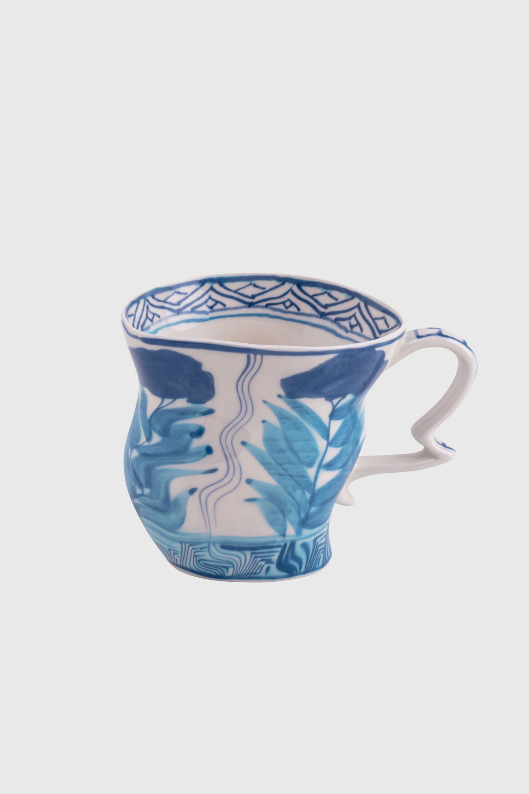 Diesel - 11257 PORCELAIN MUG "CLASSIC ON ACID" -, Unisex's Porcelain mug in White/Blue - 1