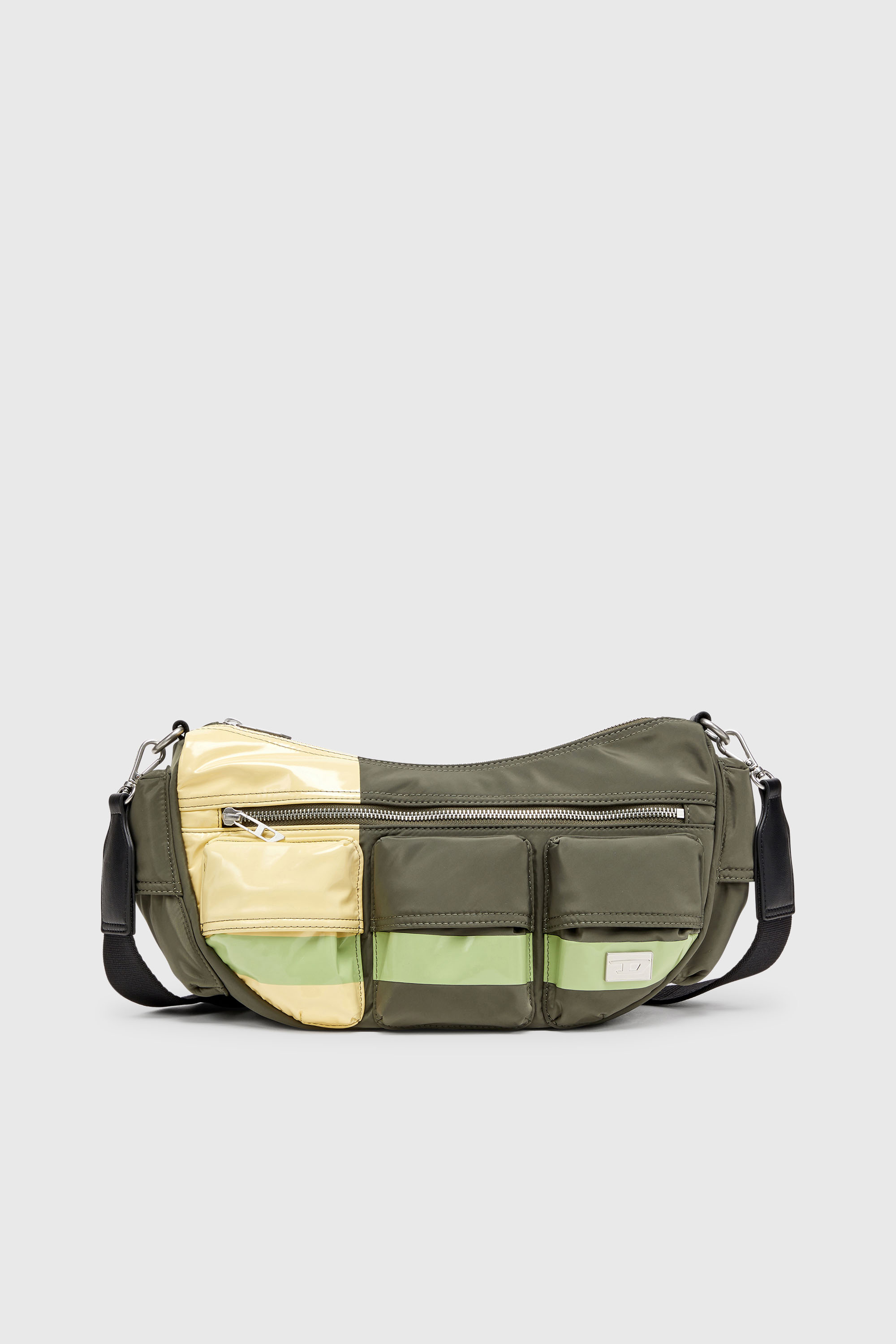 Diesel - MULTI-PKTS SHOULDER BAG X, Unisex's Multi-Pkts - Shoulder bag with color-block design in Green/Yellow - 1