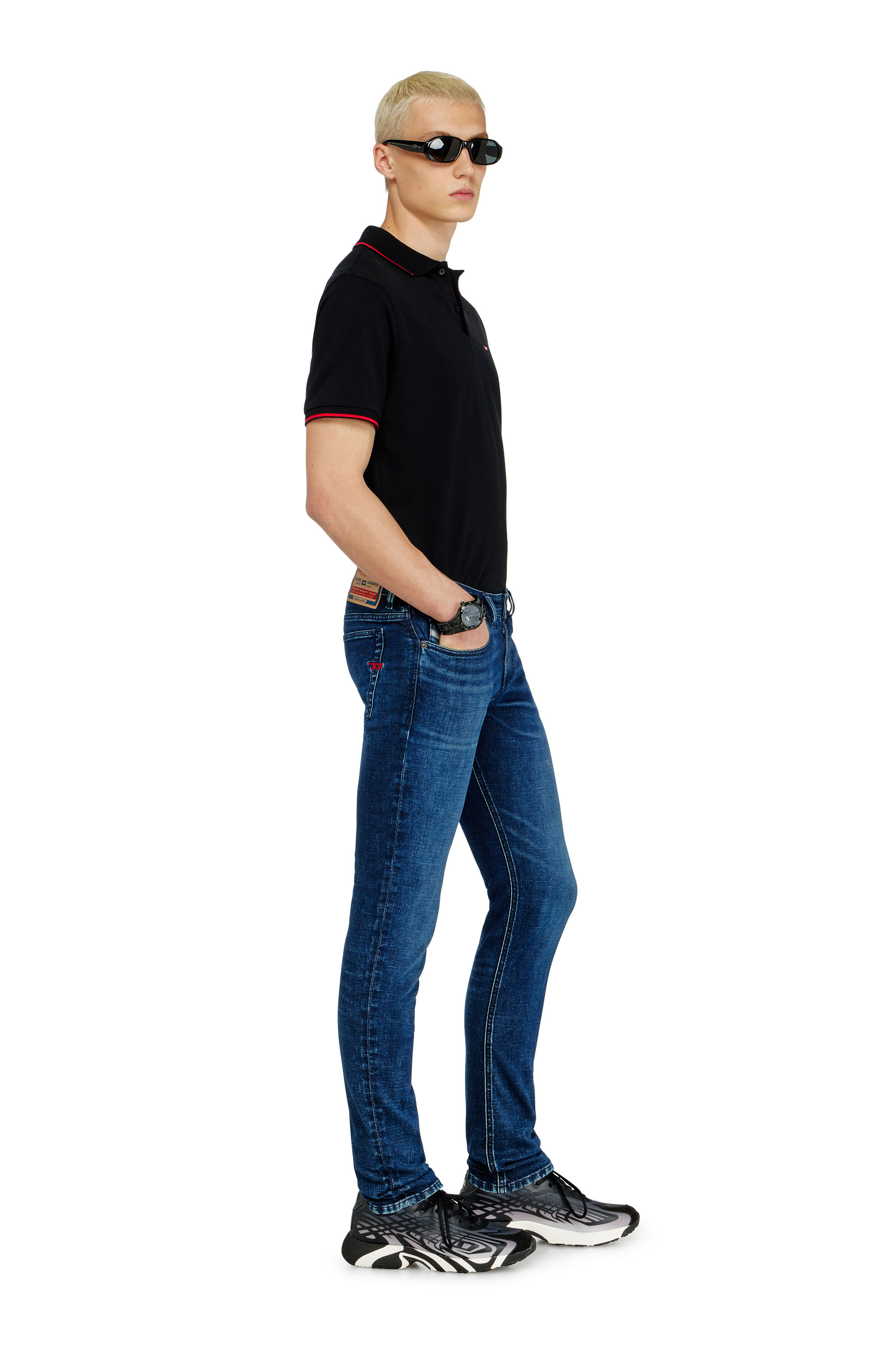 Diesel - Man's Skinny Jeans 1979 Sleenker 0KBBD, Dark Blue - 2