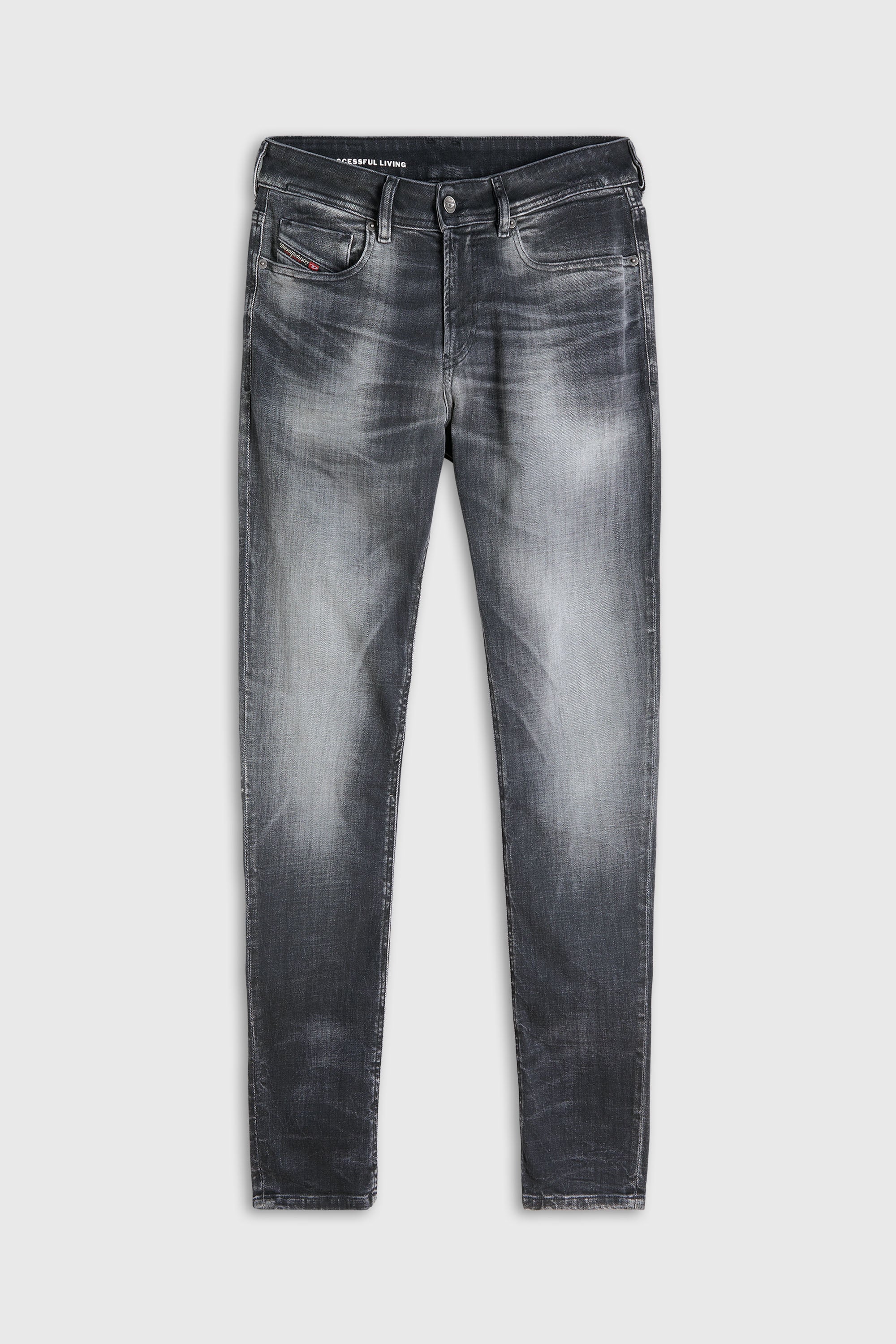 Diesel - Man's Skinny Jeans 1979 Sleenker 09R08, Black/Dark grey - 2
