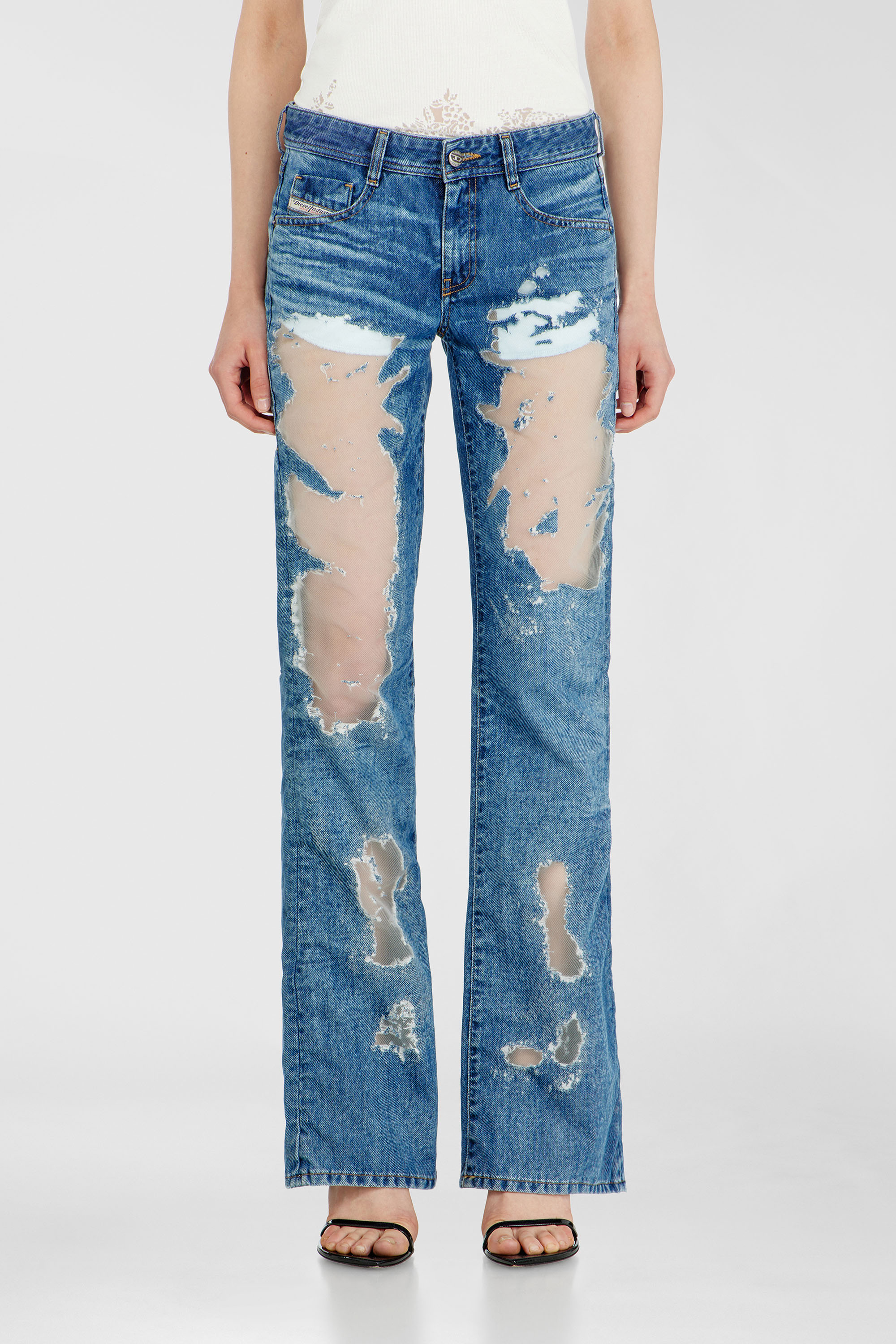 Diesel - Woman's Bootcut Jeans 1969 D-Ebbey 068ZH, Medium blue - 1