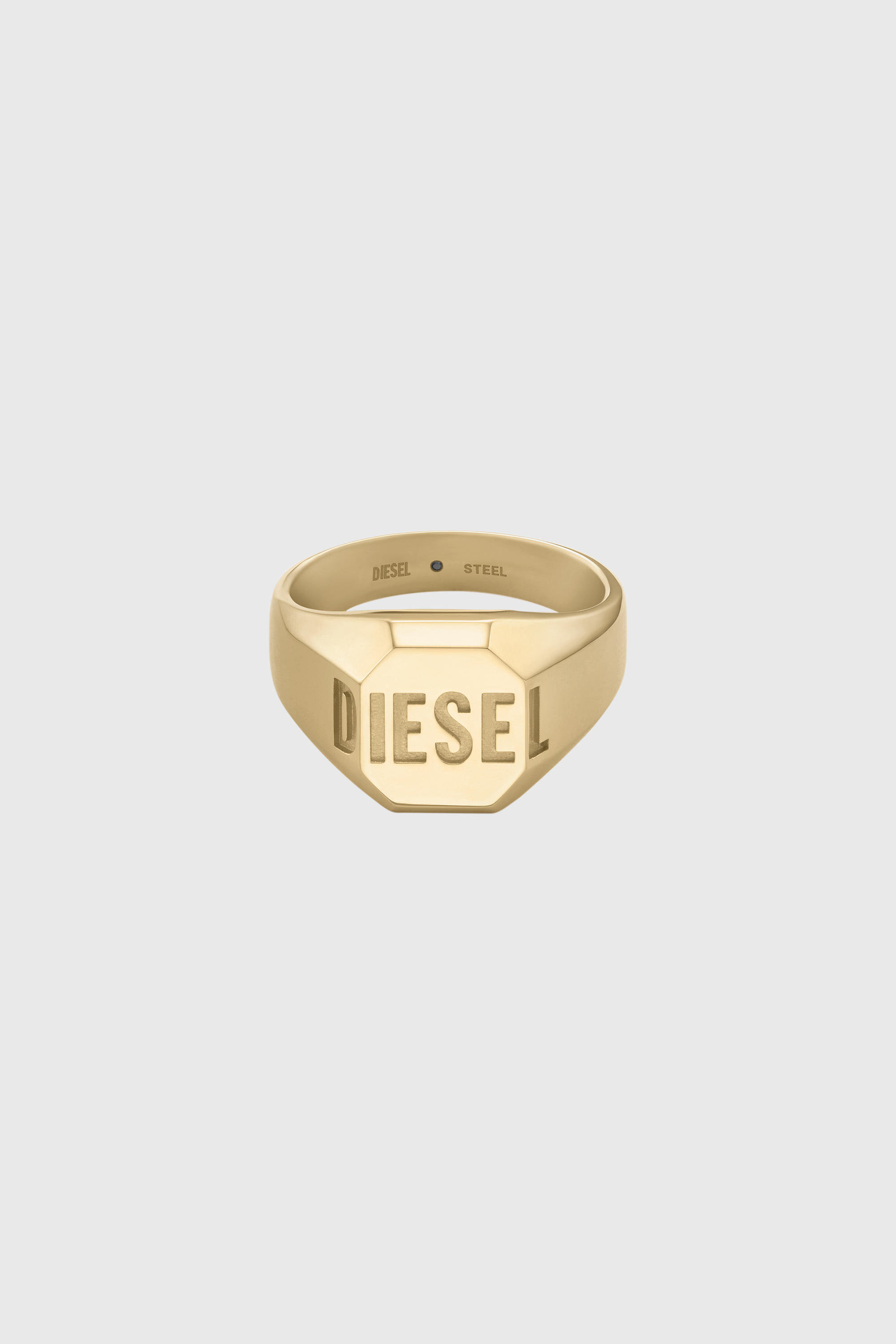 Diesel - DX1742710, Unisex's Gold-tone signet ring in Gold - 2