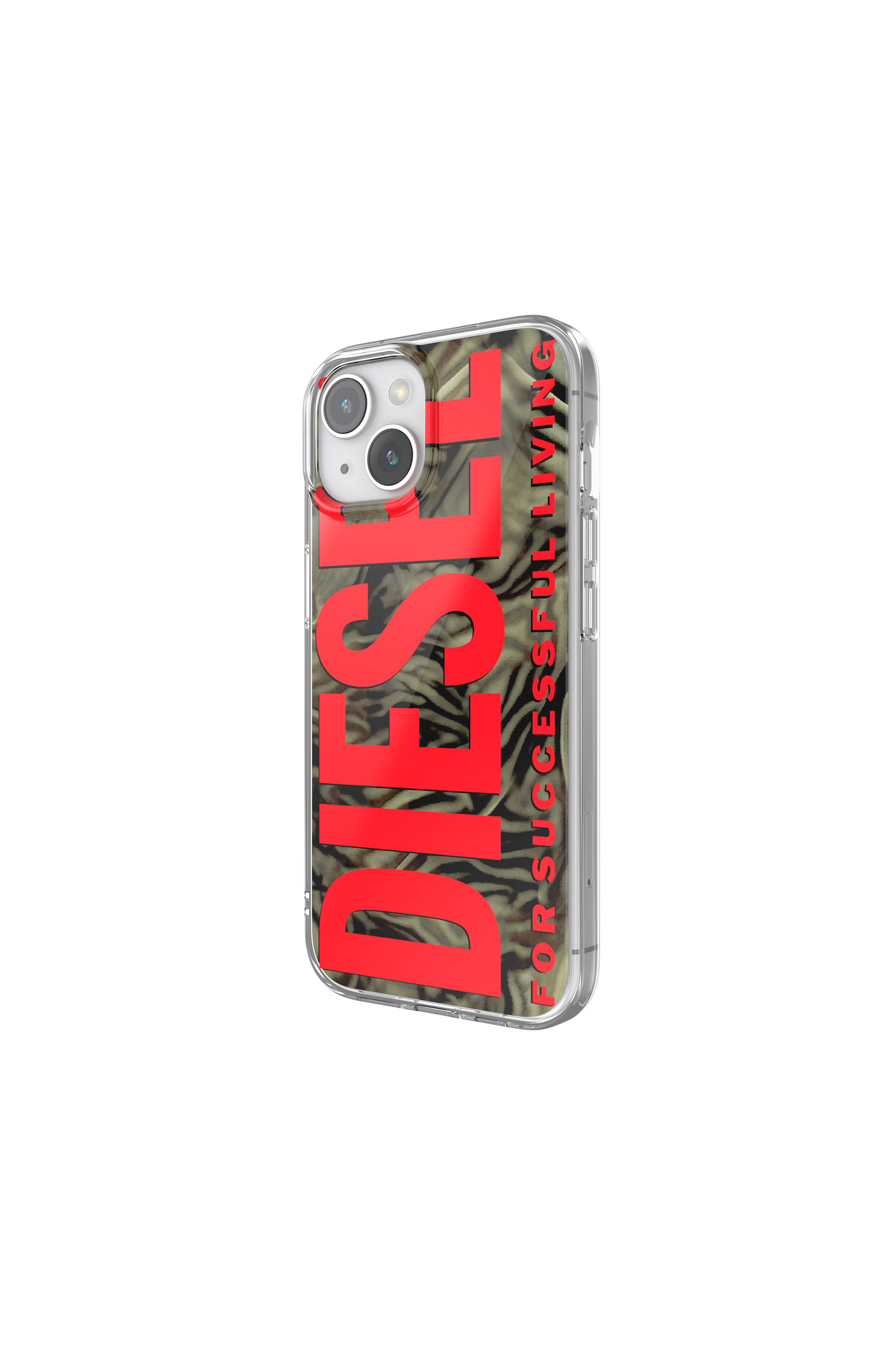 Diesel - 60047 AOP CASE, Unisex's Camou Case for iP 15 in Red/Green - 4