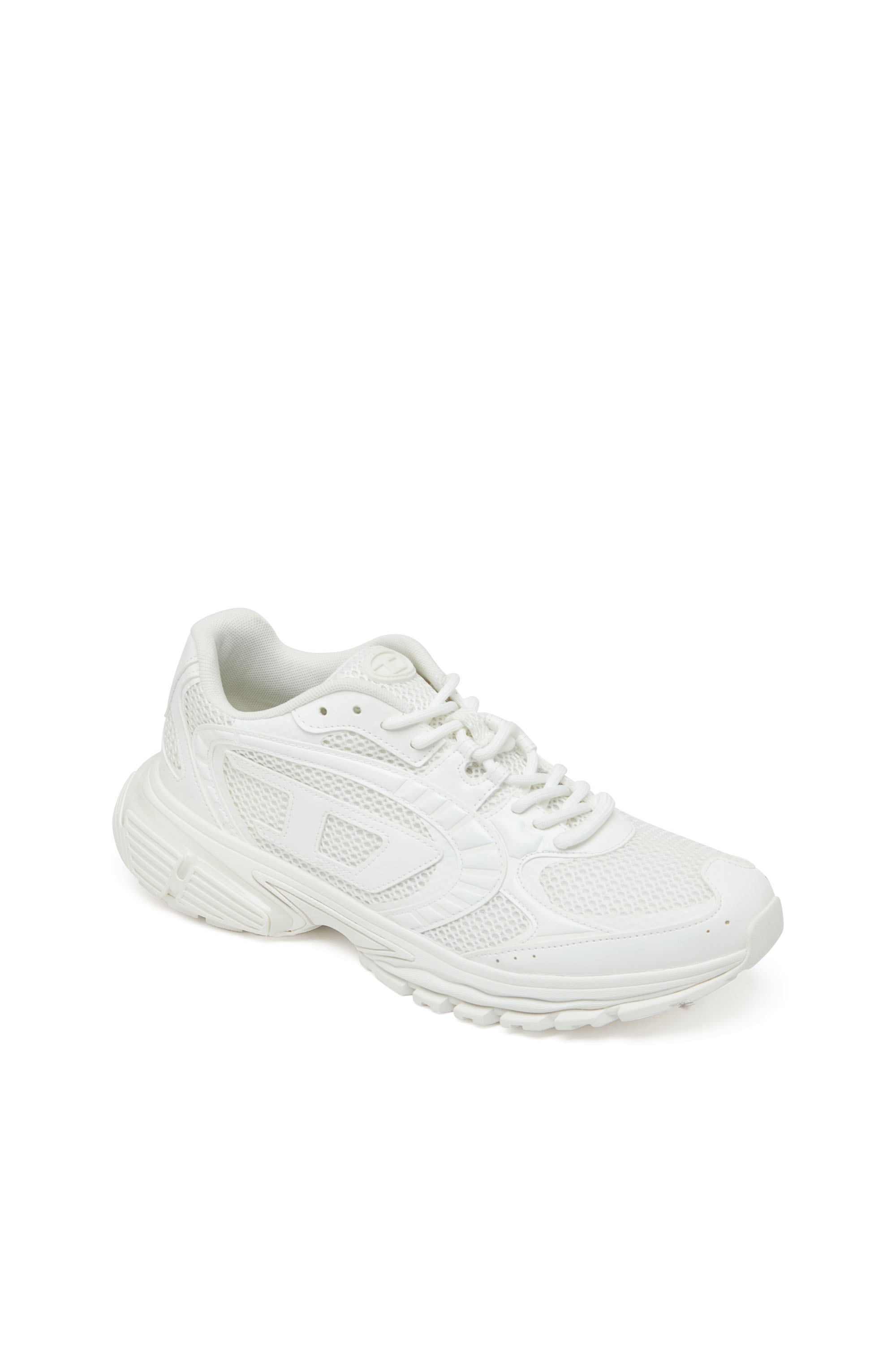 S-PRO-V-DENSE LOW, White Diesel - S-PRO-V-DENSE LOW, Man's S-Pro-V-Dense-Mesh sneakers with Oval D logo in White - 6