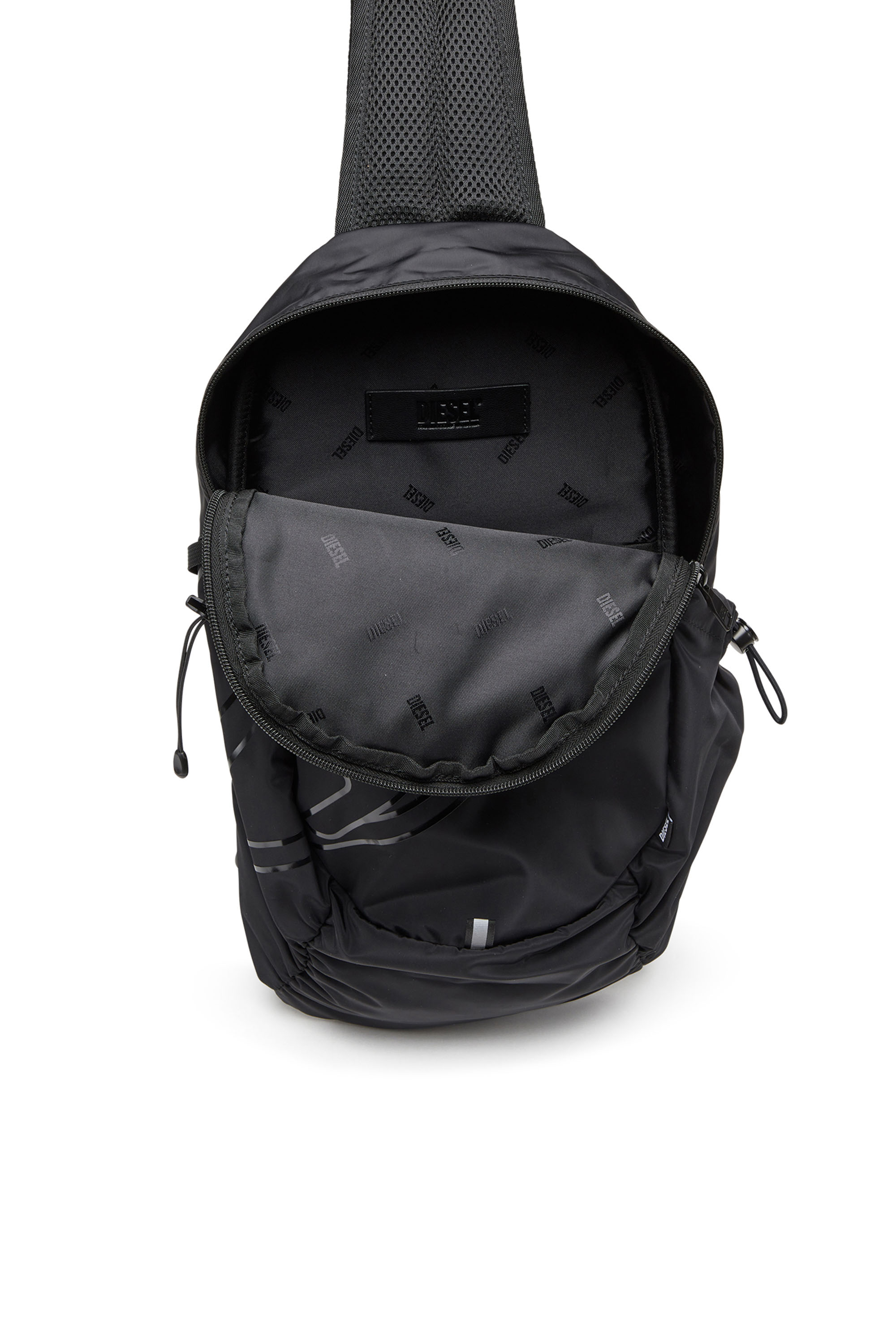 Diesel - DRAPE SLING BAG, Black - Image 4