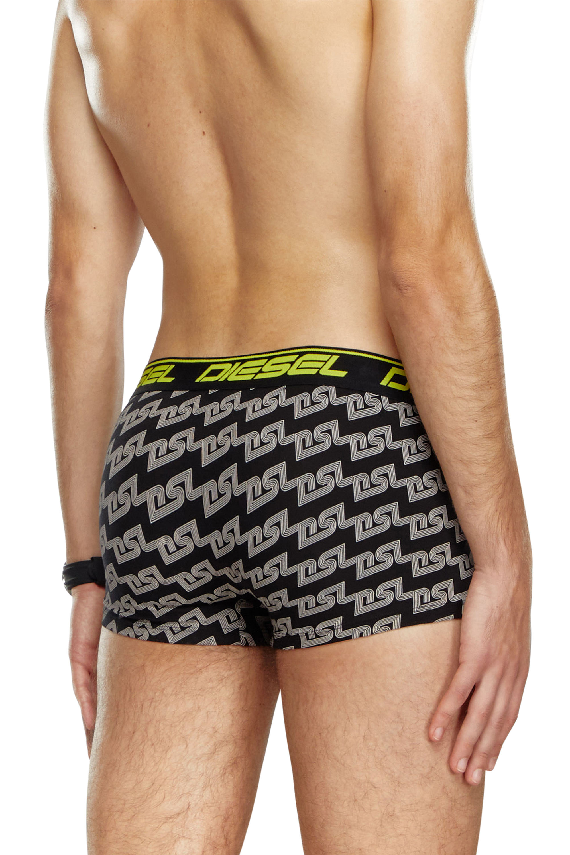 Diesel - UMBX-DAMIEN, Man's Boxer briefs with splatter print in Black/Yellow - 3