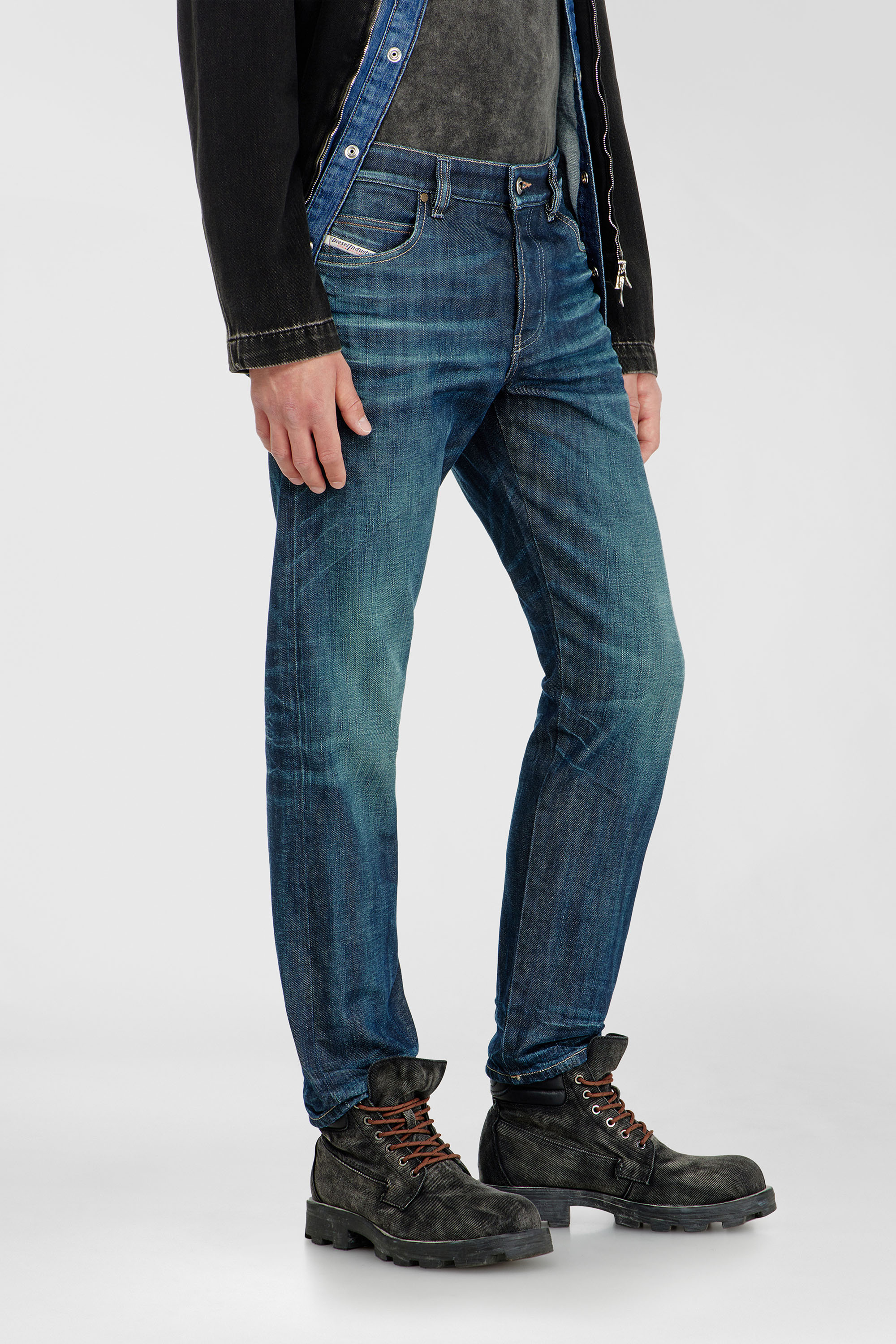Diesel - Man's Slim Jeans 1993 D-Vyl 09Q04, Dark Blue - 7