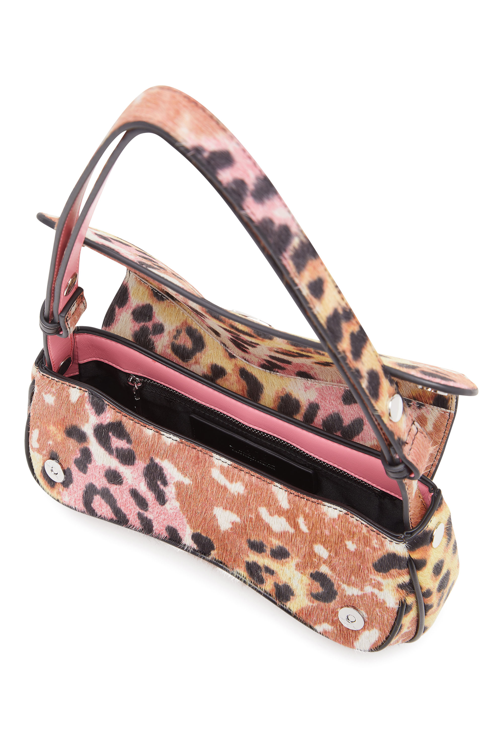 Diesel - PLAY CLUTCH, Woman's Play-Clutch in cavallino animalier in Brown - 4