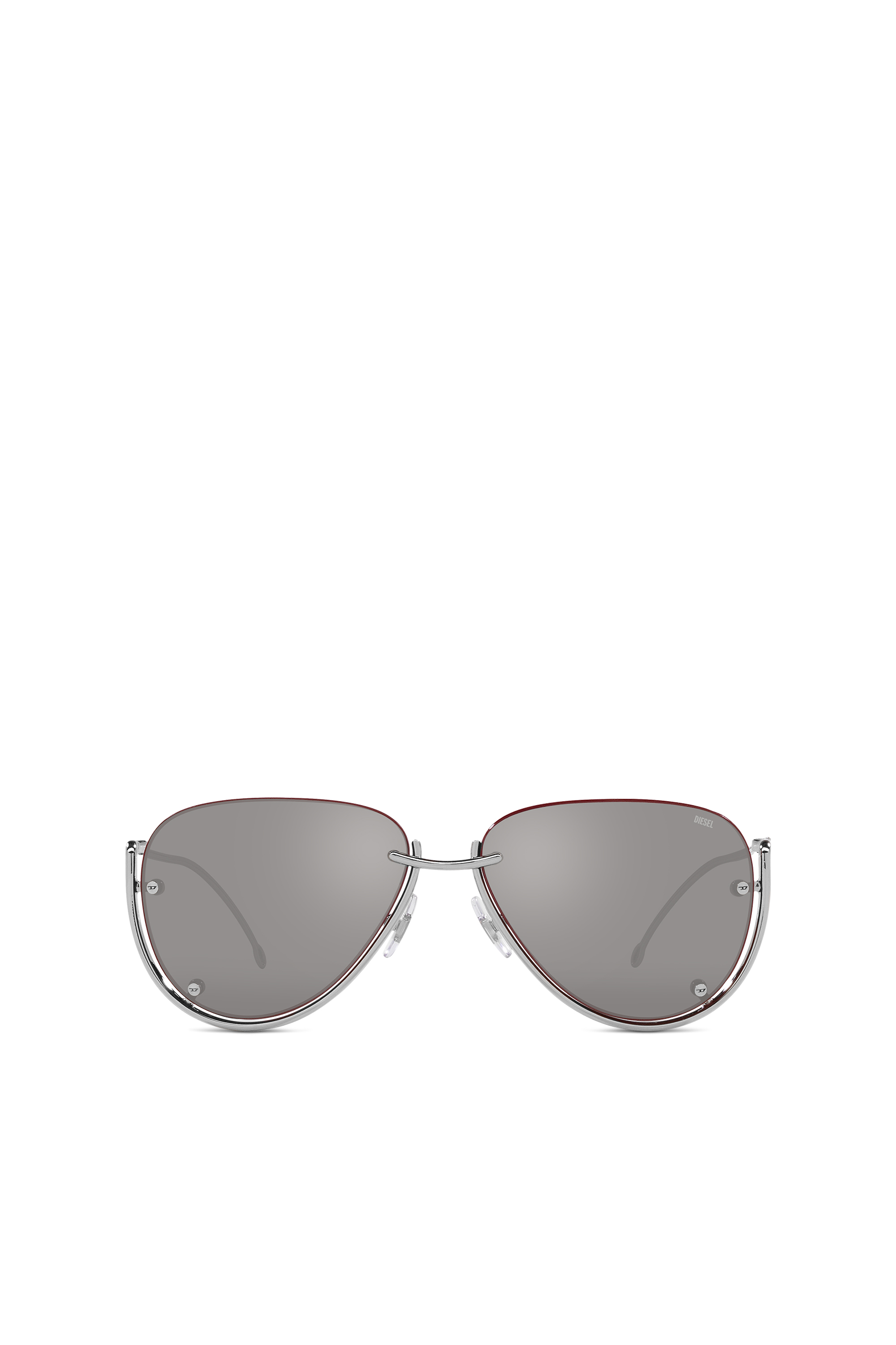Diesel - 0DL1003, Unisex's Pilot model sunglasses in Silver - 1