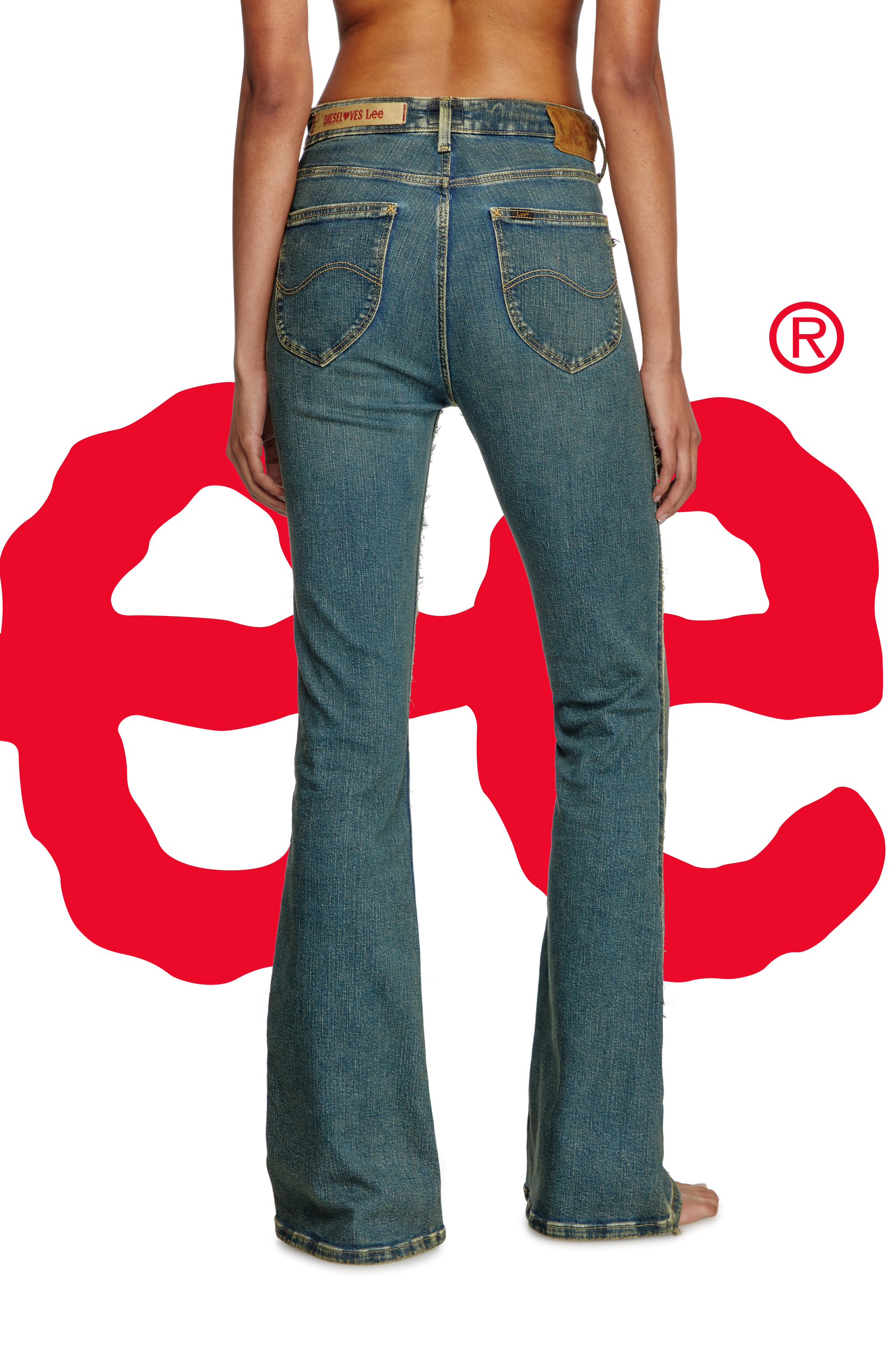 Regular Jeans Dieseloves 01 09N01, Dark Blue Diesel - Woman's Regular Jeans Dieseloves 01 09N01, Dark Blue - 6