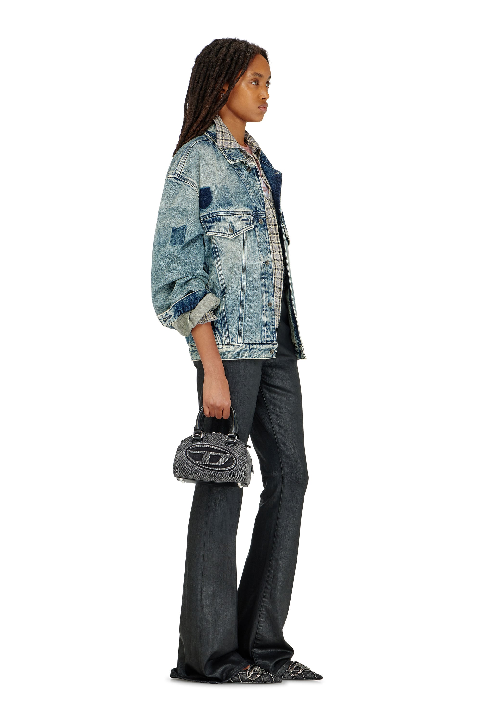 Diesel - Woman's Bootcut Jeans 1973 D-Partt 09P78, Black/Dark grey - 3