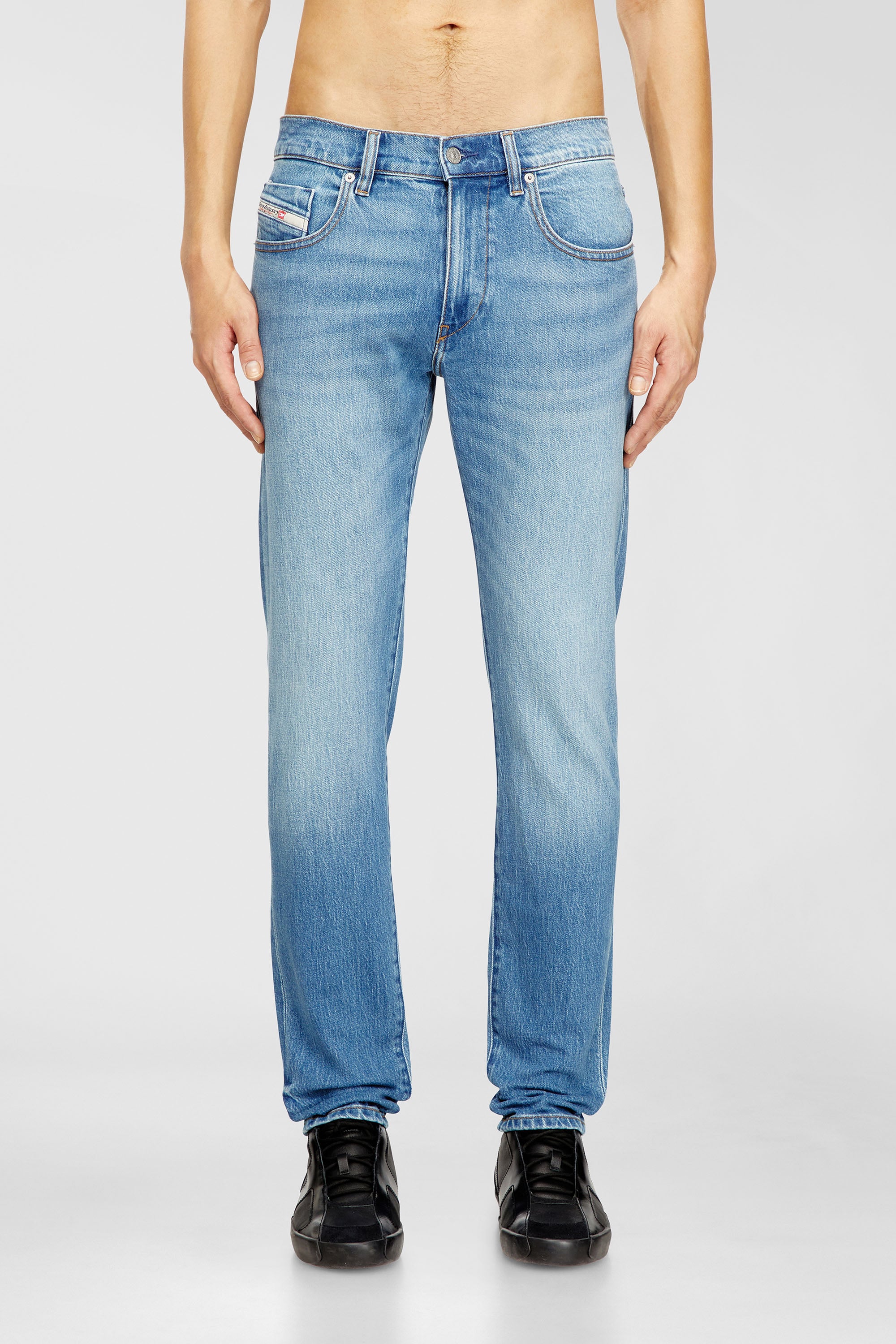 Diesel - Man's Slim Jeans 2019 D-Strukt 0ADBK, Light Blue - 1