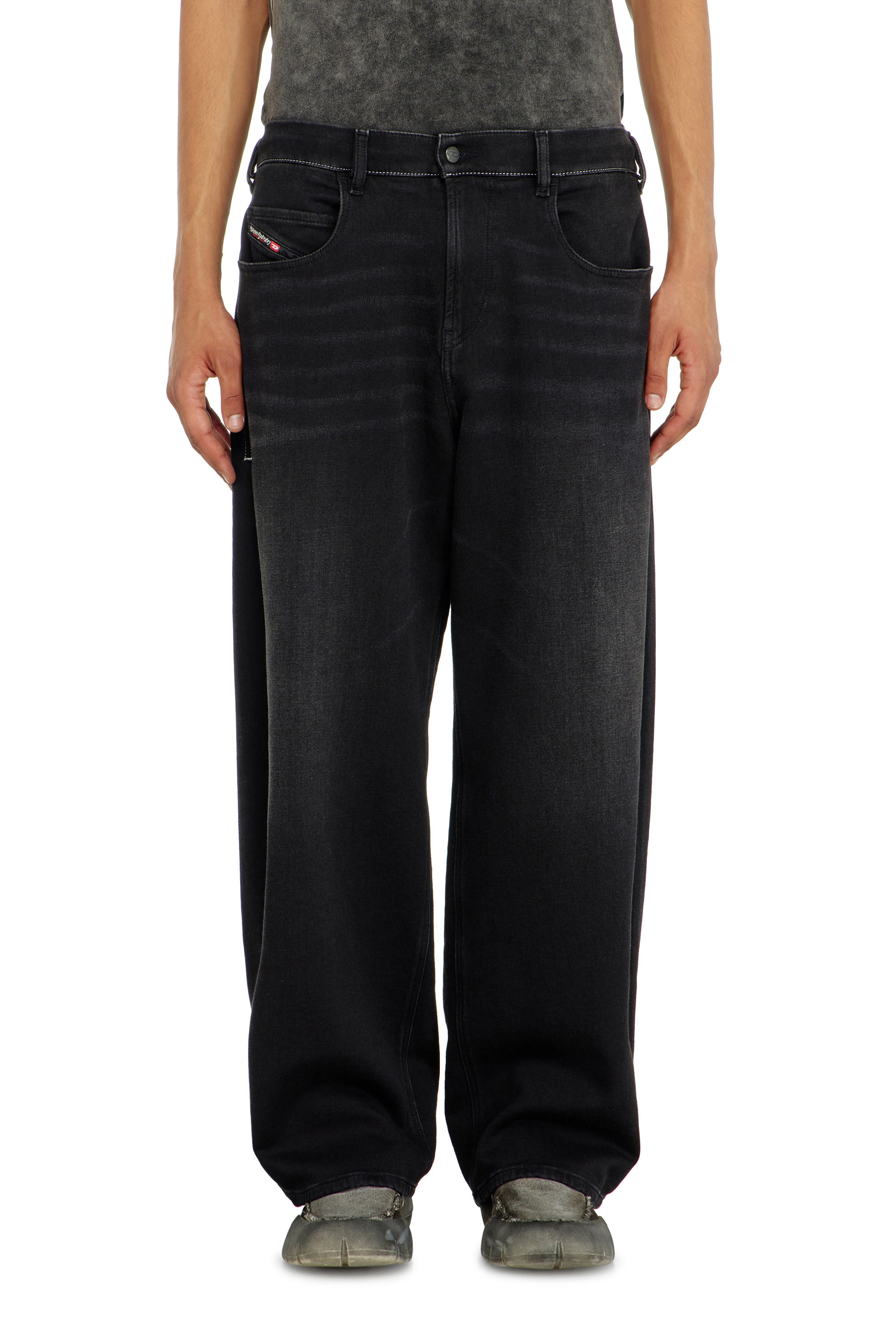 Diesel - Unisex's Relaxed 2097 D-Enim-M Joggjeans&reg; 09P90, Black/Dark grey - 2