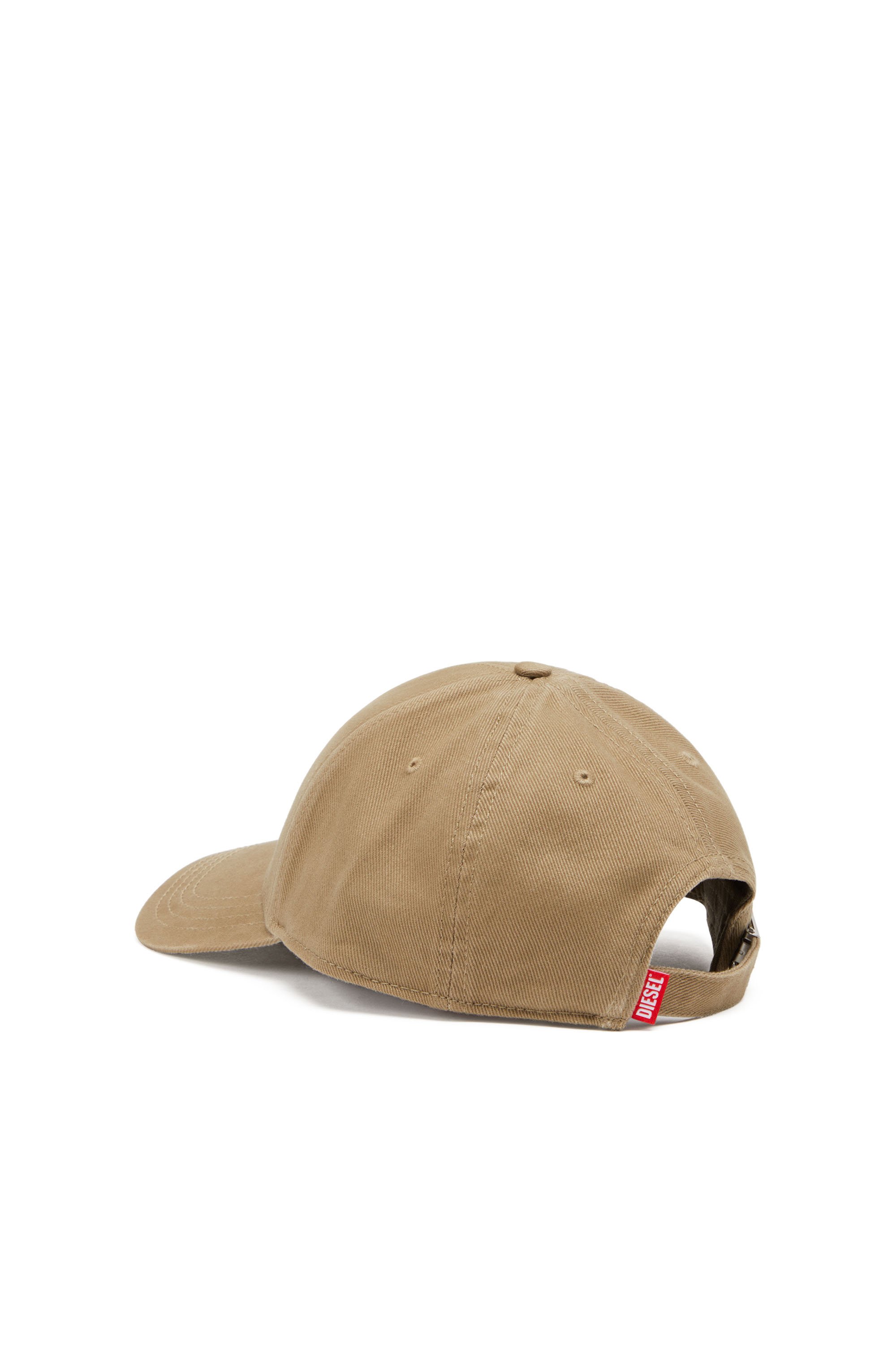 Diesel - C-RUN-WASH, Man's Baseball cap in washed cotton twill in Light Brown - 2