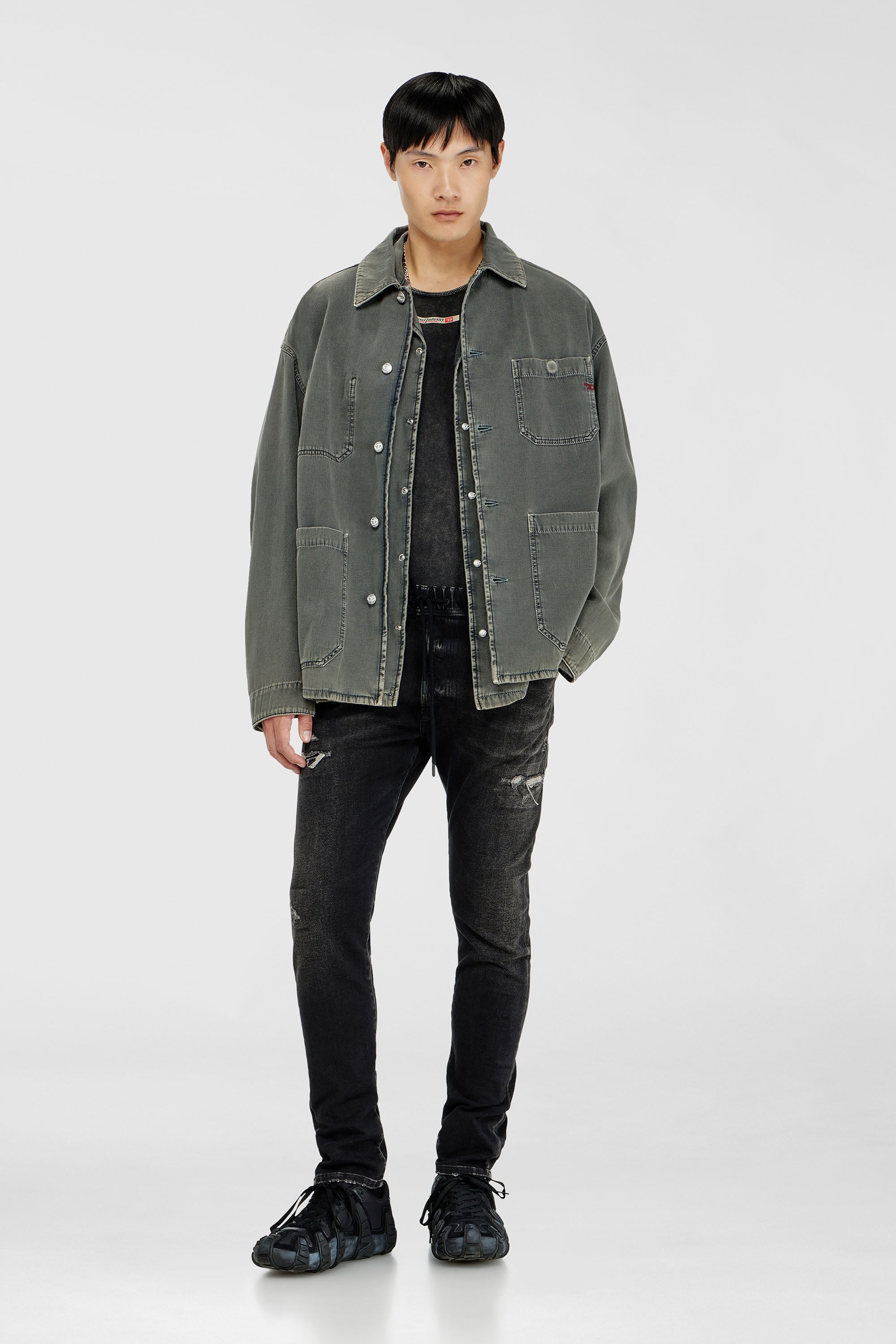 Diesel - Man's Regular 2030 D-Krooley Joggjeans&reg; 09Q22, Black/Dark grey - 2
