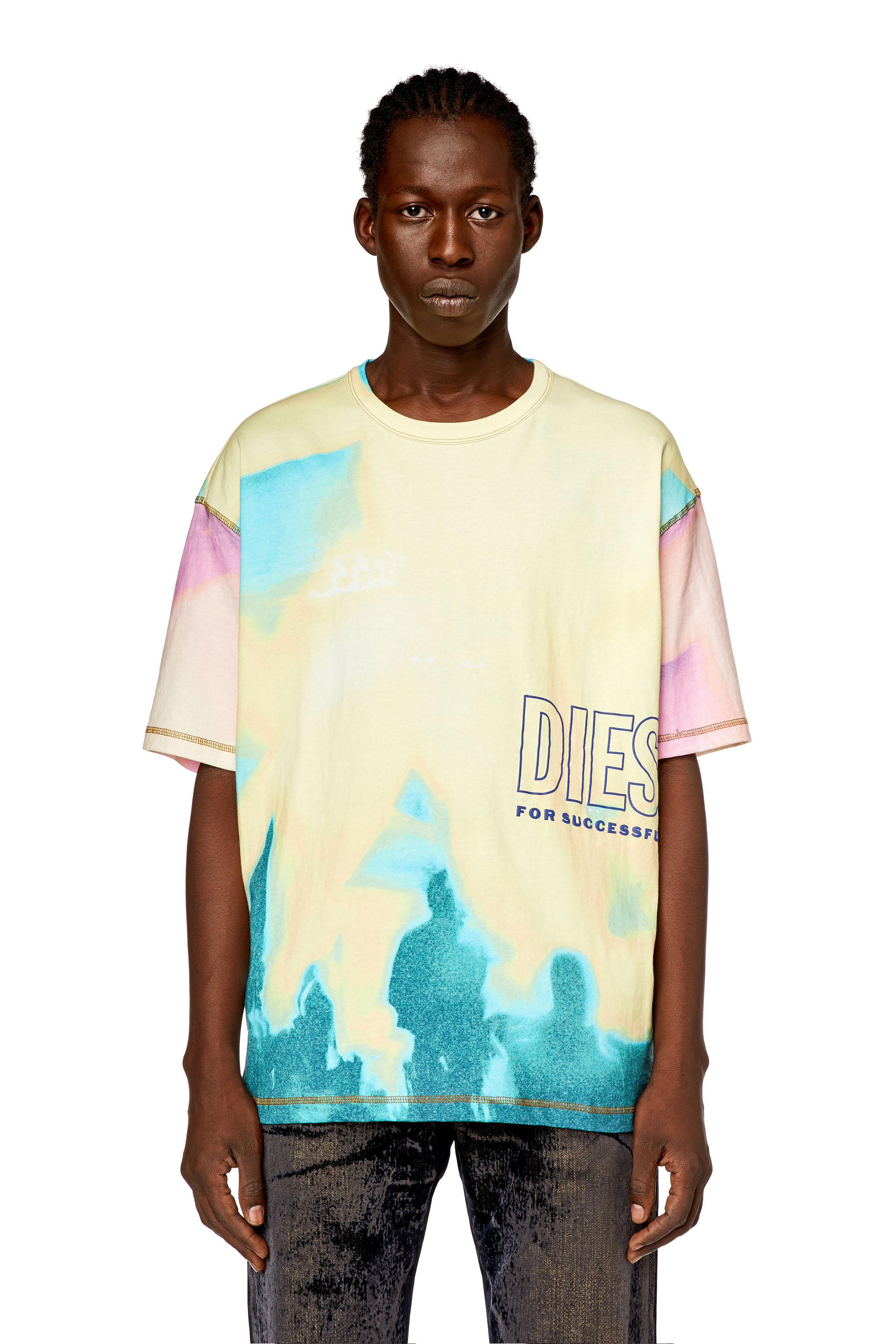Diesel - T-WASH-COLOR, Yellow - Image 1