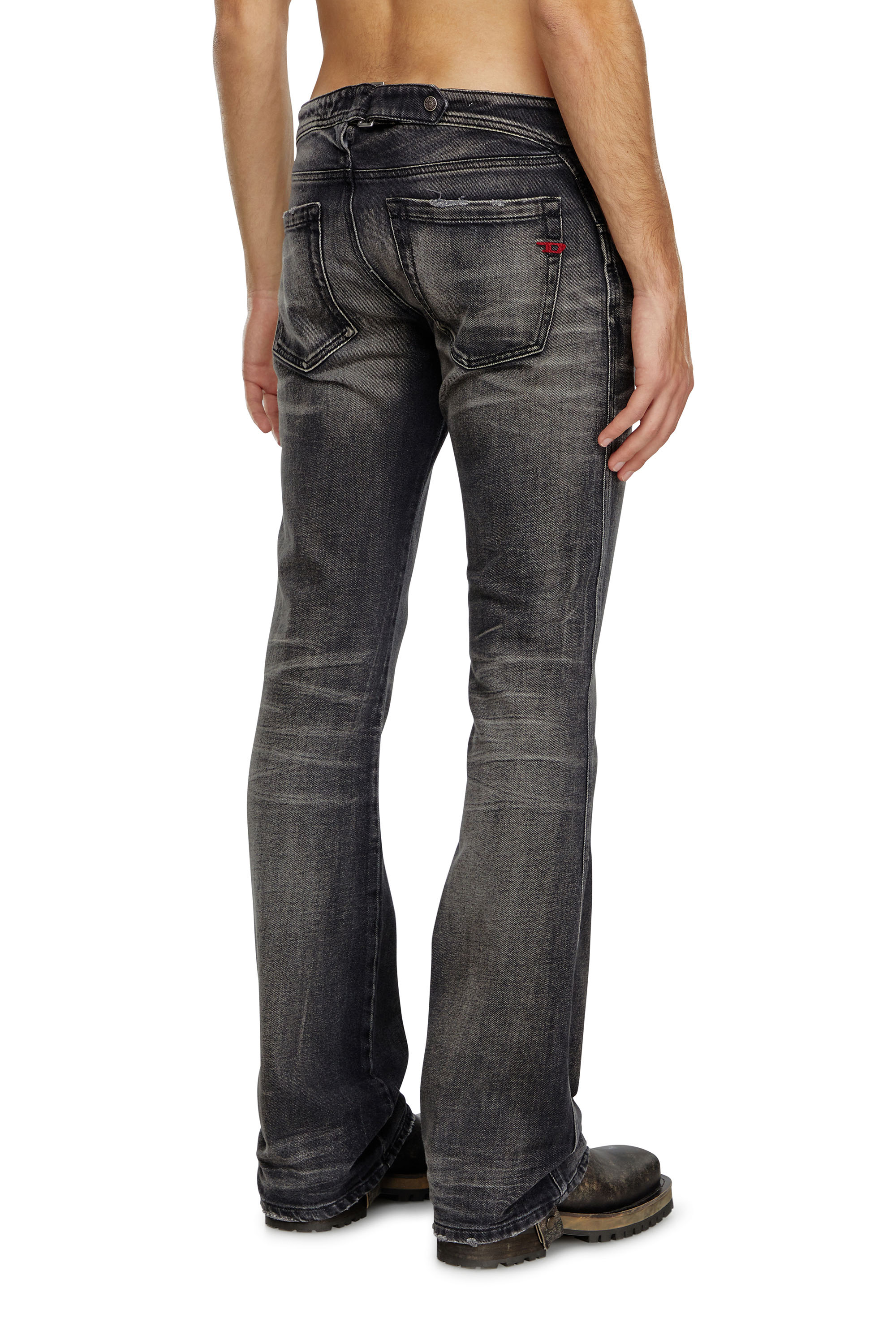 Diesel - Man Bootcut Jeans D-Backler 09J65, Black/Dark grey - Image 4