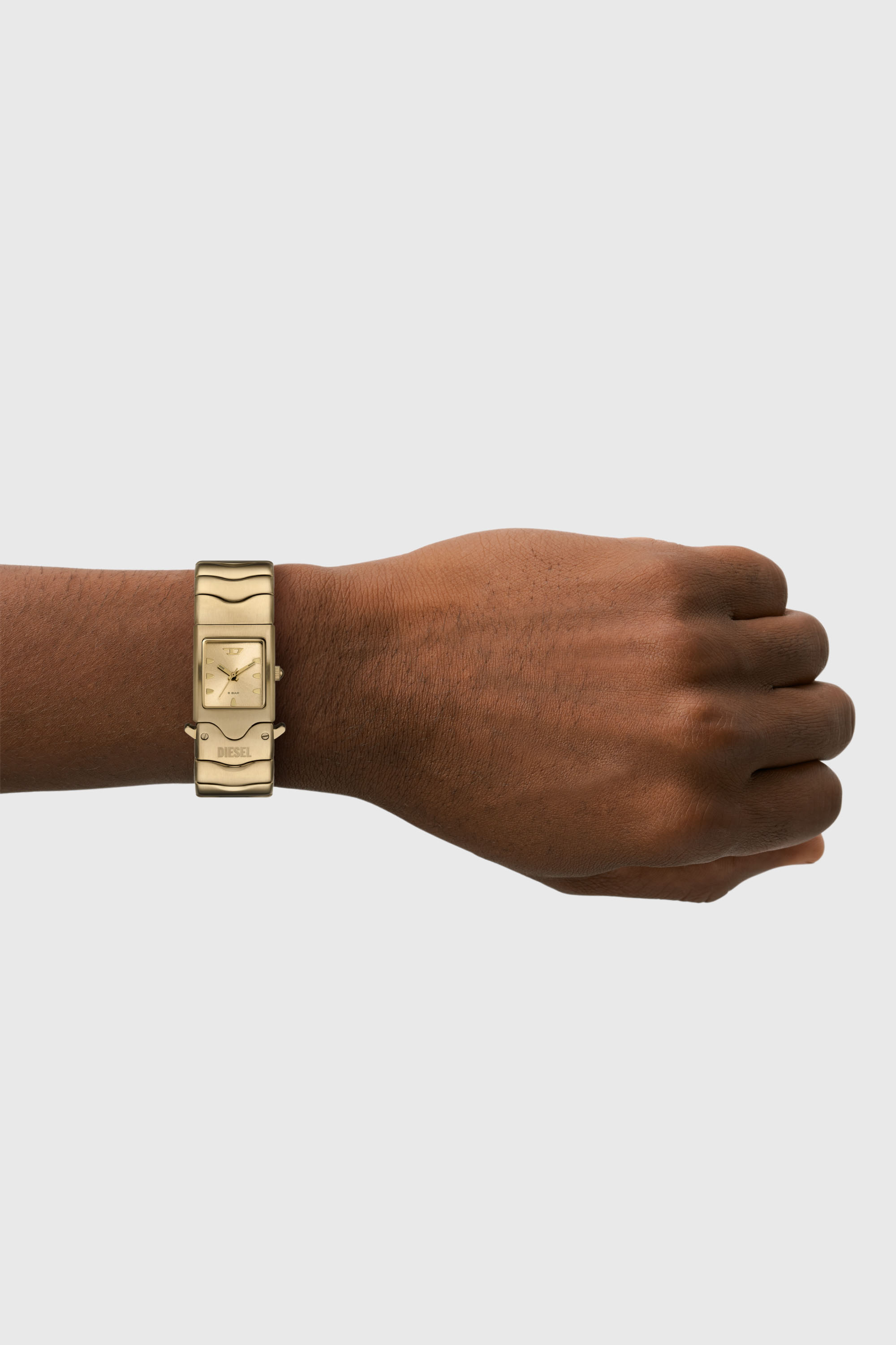 Diesel - DZ2223, Unisex's Diesel Closer Three-Hand Gold-Tone Stainless Steel Watch in Gold - 5