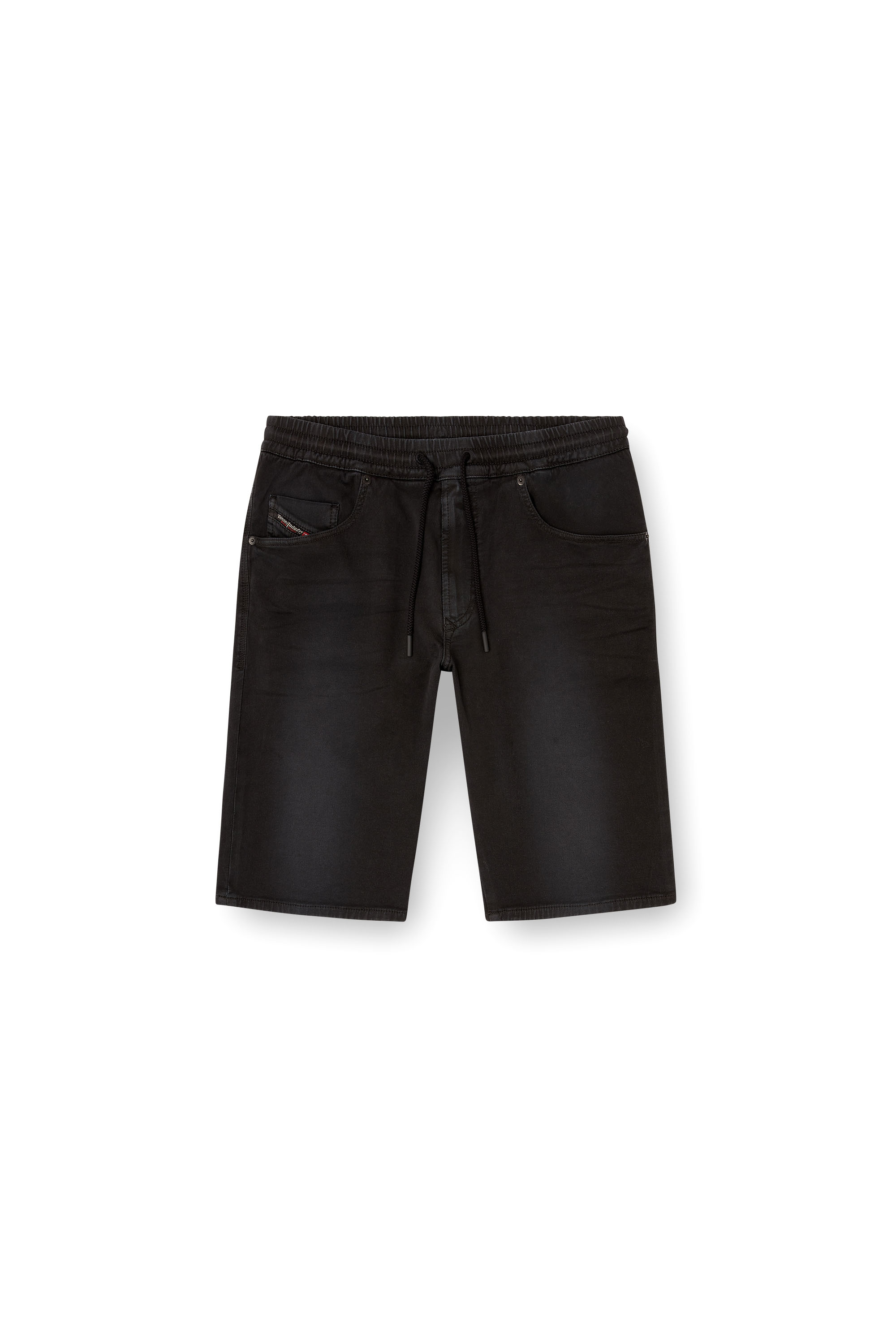 2033 D-KROOLEY-SHORT JOGG, Black Diesel - 2033 D-KROOLEY-SHORT JOGG, Man's Chino shorts in JoggJeans in Black - 2