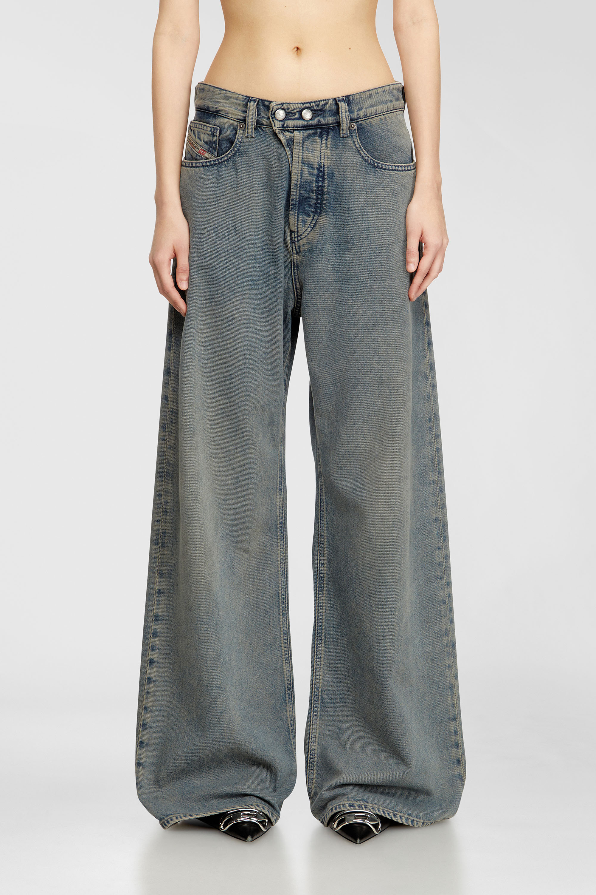 Diesel - Woman's Relaxed Jeans 1996 D-Sire 09N24, Medium blue - 1