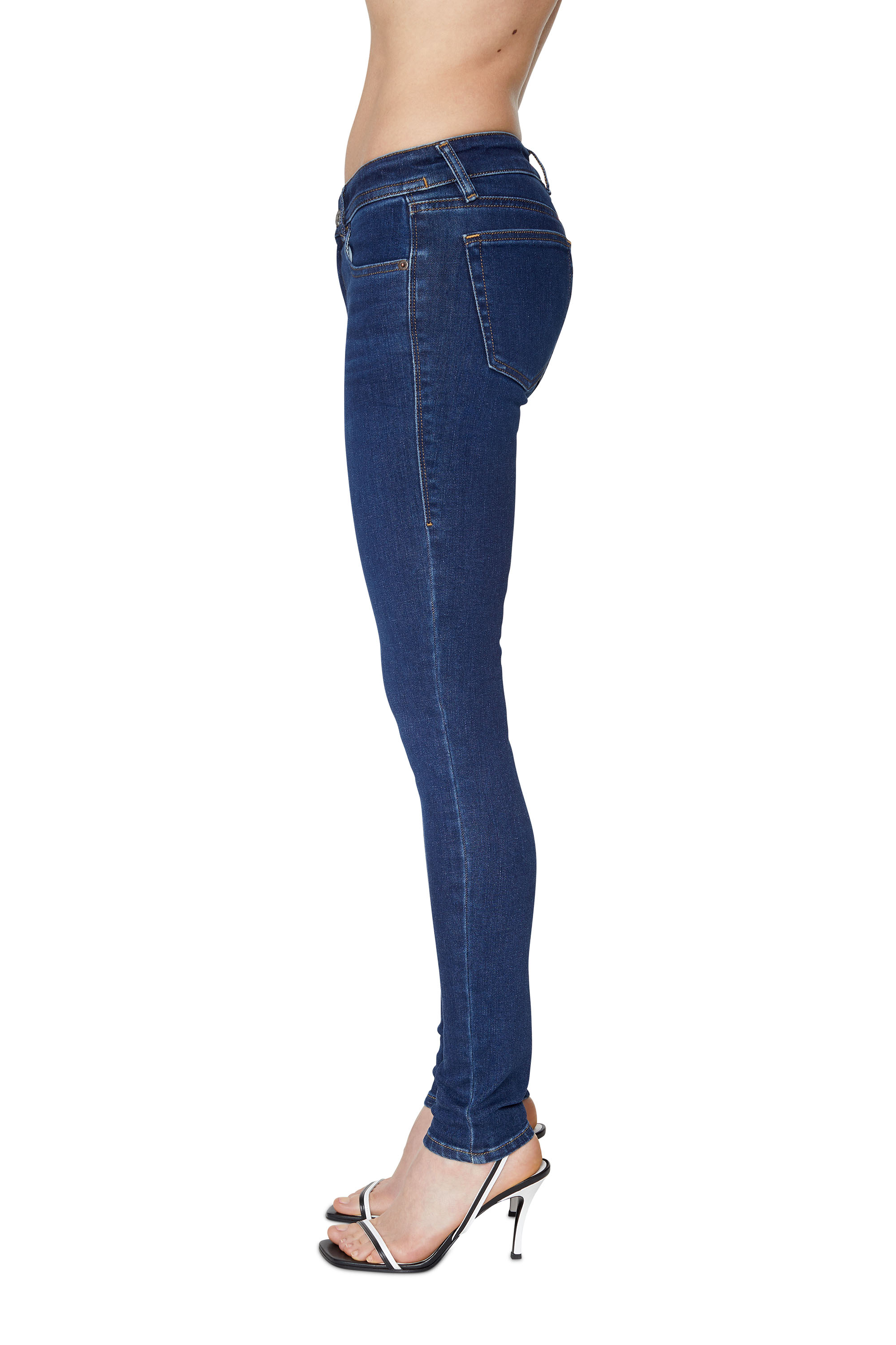 Diesel - Super skinny Jeans 2018 Slandy-Low 09C19, Dark Blue - Image 4