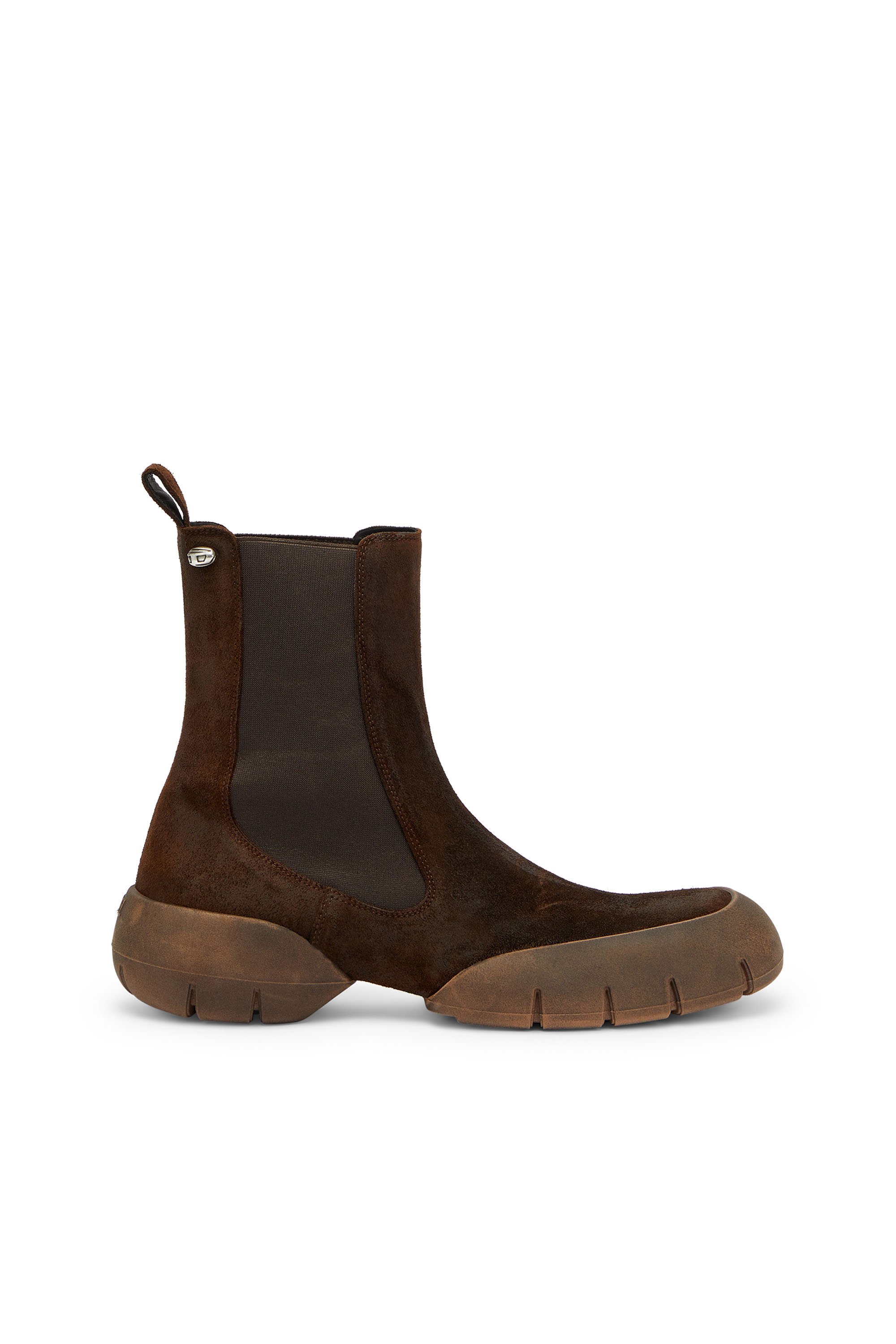 Diesel - D-MATHIEU CH, Man's D-Mathieu - Suede boots with rubber outsole in null - 1