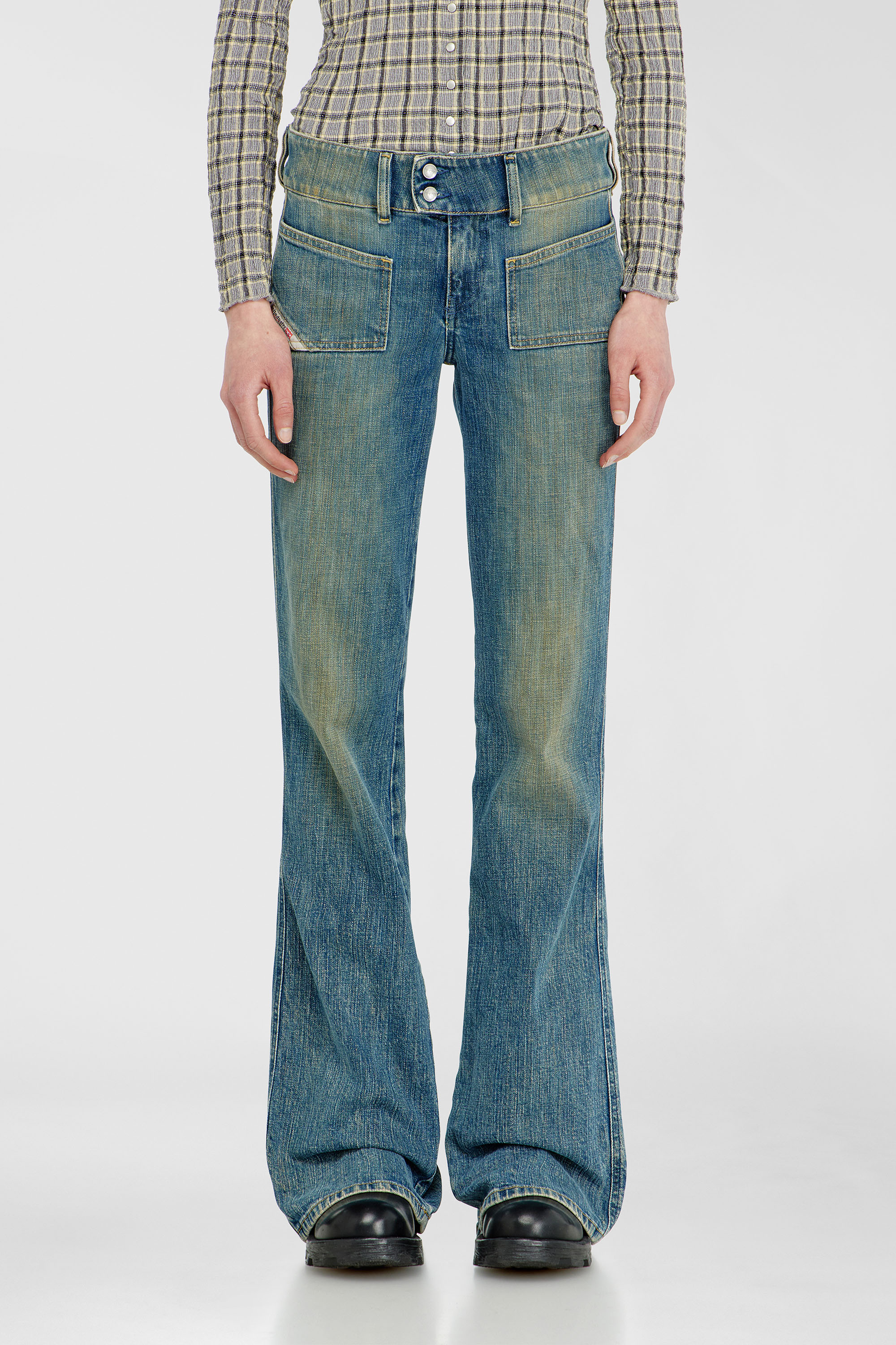 Diesel - Woman's Bootcut Jeans D-Hush 007EJ, Medium blue - 1