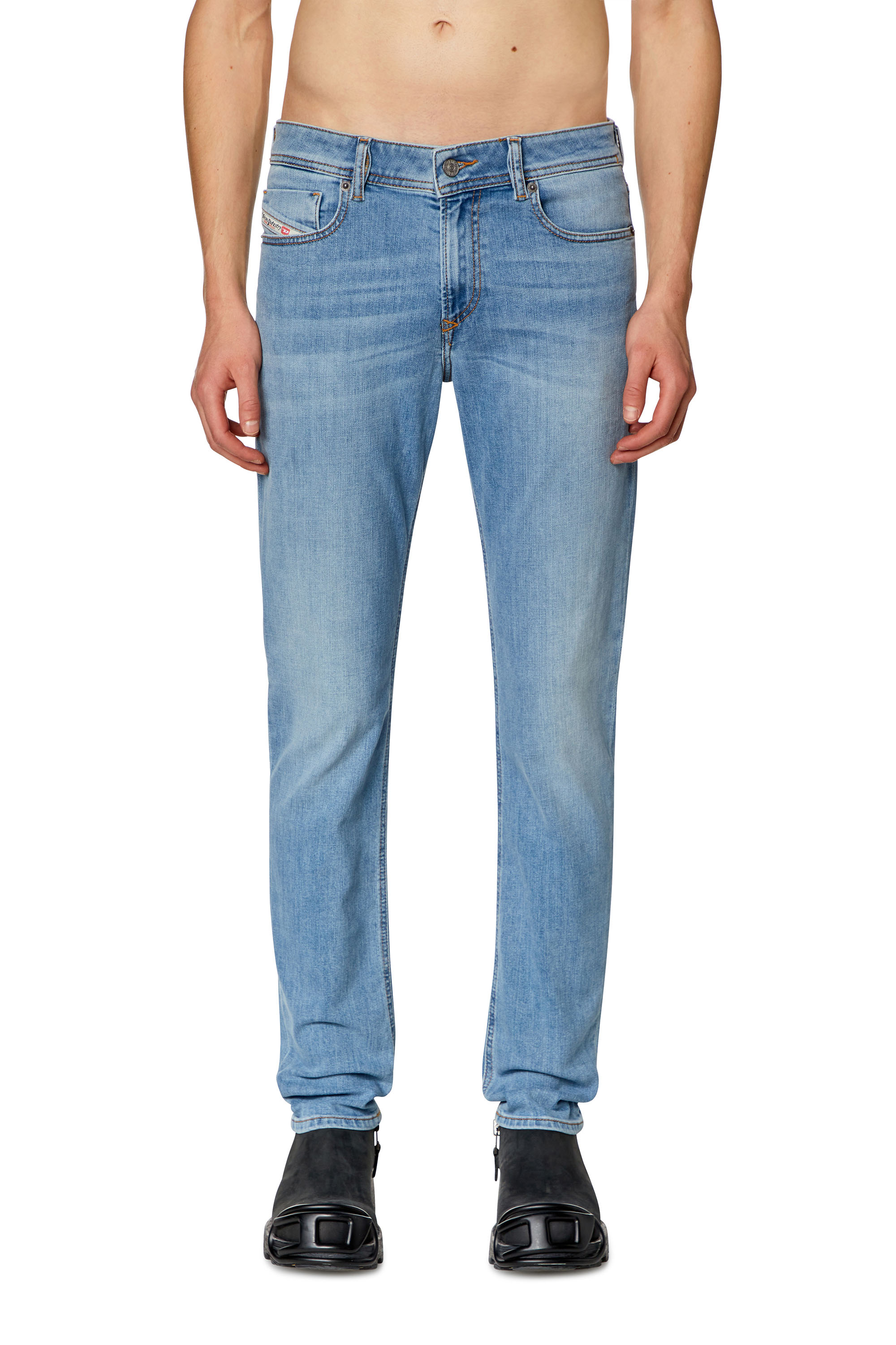 Diesel - Man's Skinny Jeans 1979 Sleenker 09H62, Light Blue - 2