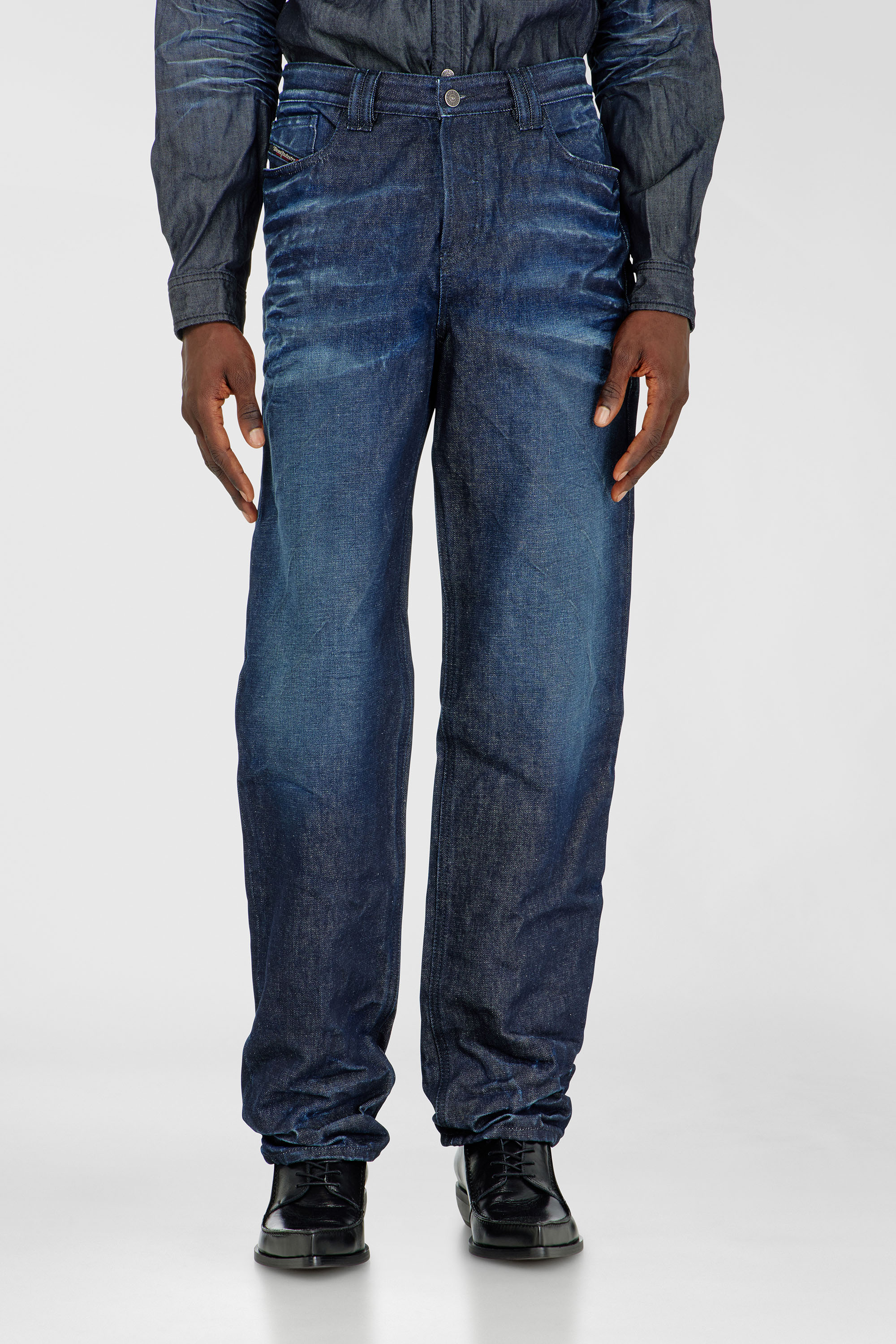 Diesel - Man's Regular Jeans 1991 D-Voeed 007GF, Dark Blue - 1
